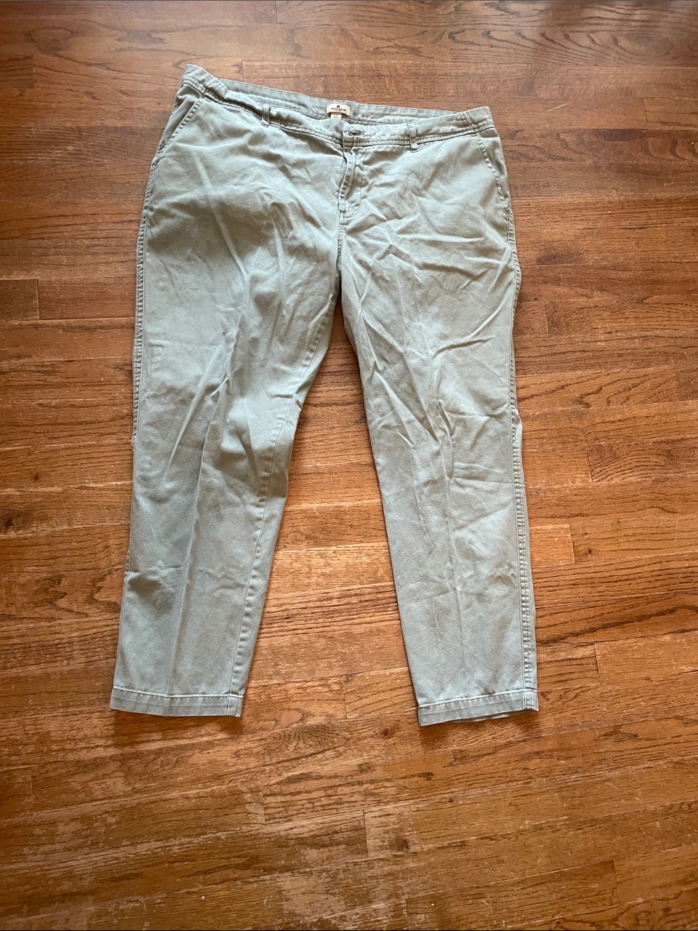 Woolrich Size 14 Sage Green Chino Pants